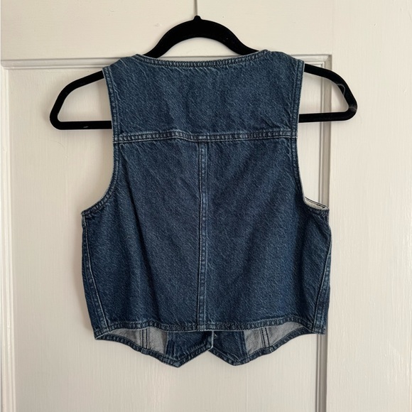 Madewell Blue Denim Vest Top - Picture 2 of 2